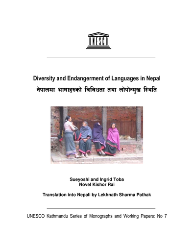Diversity and endangerment of languages in Nepal